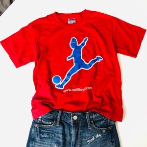 Carli Lloyd soccer camp training shirt M